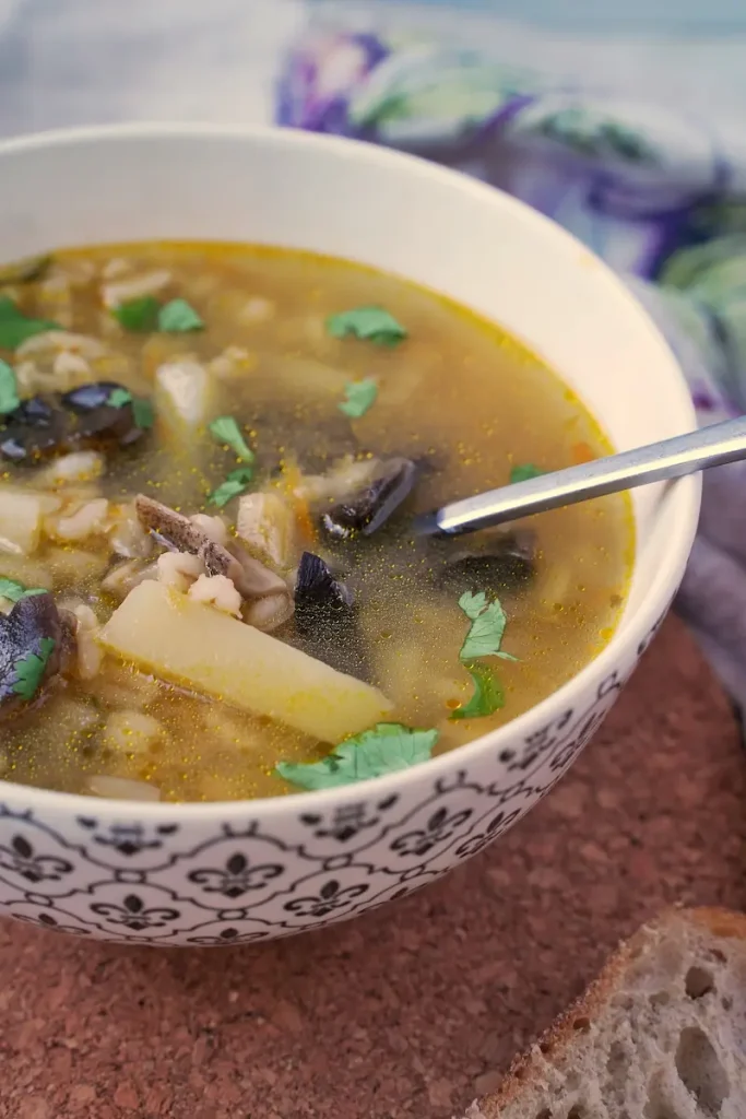 Mushroom and Barley Soup Recipe