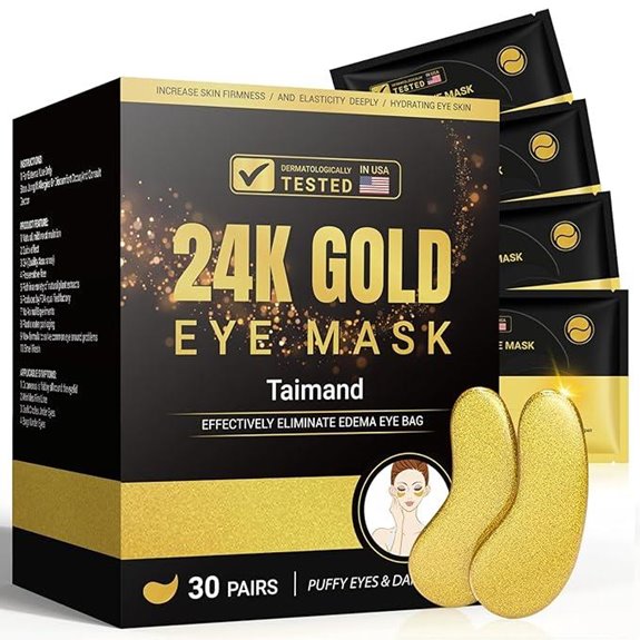 Under Eye Patches 24K Gold Collagen Mask (30 Pairs)