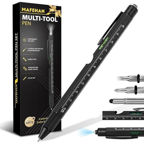 MAFEHAN 9-in-1 Multitool Pen with LED Light
