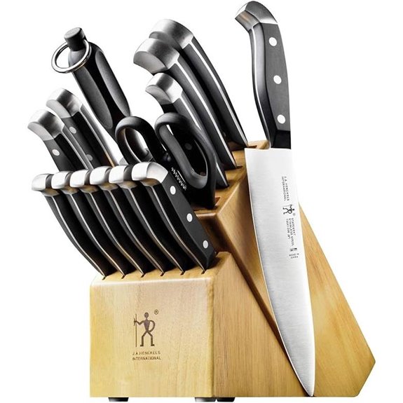 HENCKELS Premium 15-Piece Knife Set with Block