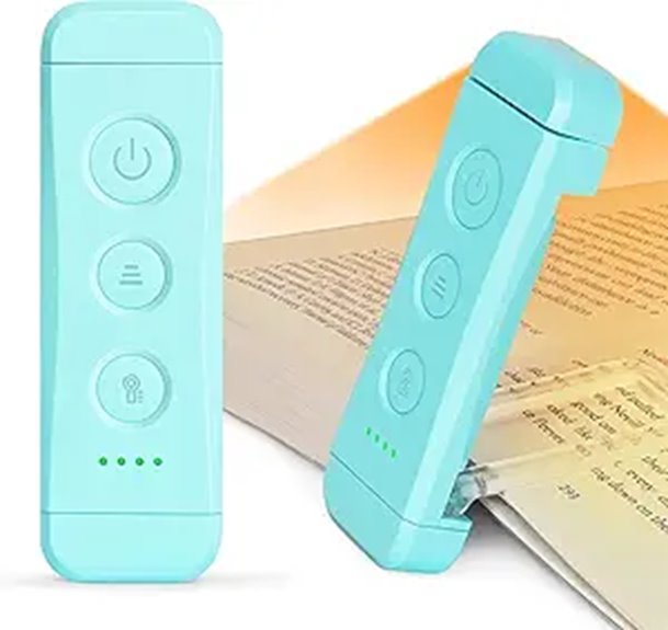 Glocusent USB Rechargeable Book Light with Clip-on LED